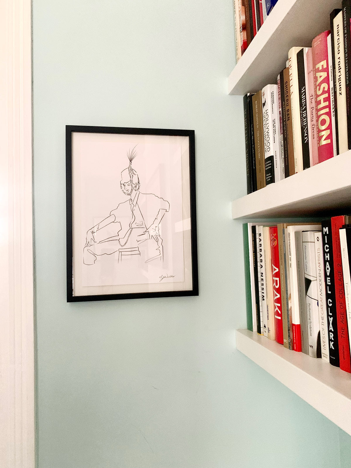 'Lady in a Riding Hat' - Original Artwork - Framed