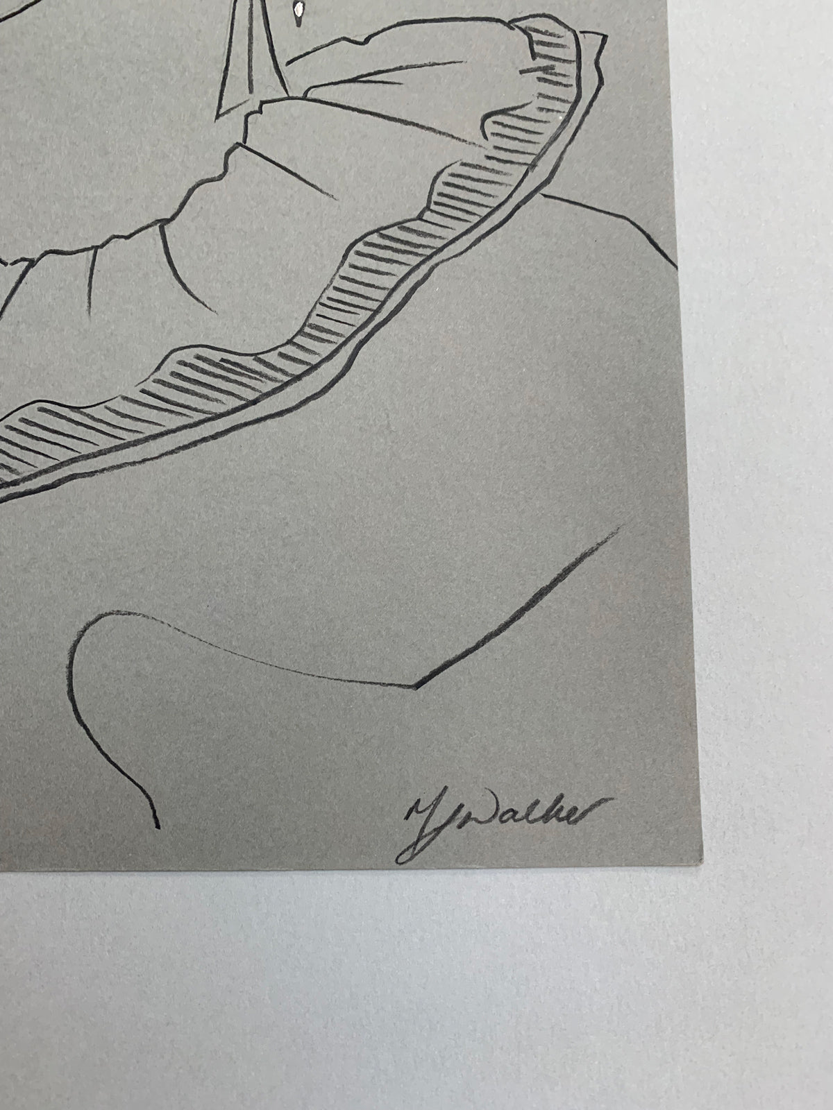 Melanie Walkers signature on her illustration with Tiffany x FIDA x Elsa Peretti; Snake earrings sterling silver.