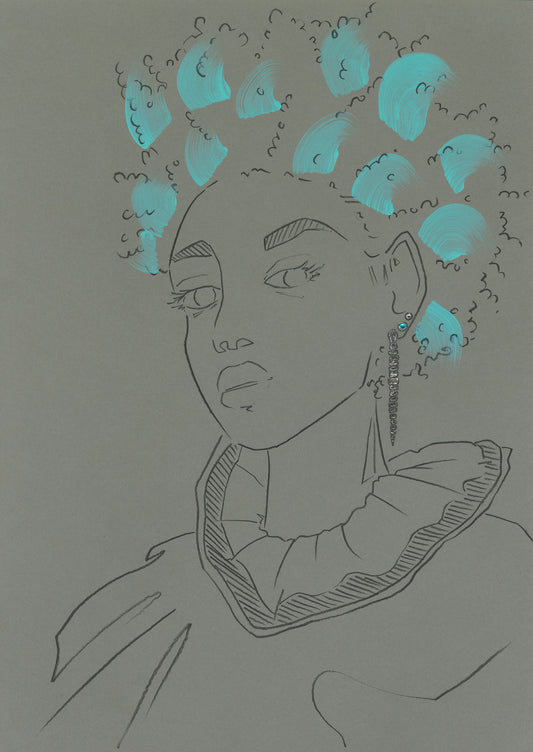 Melanie Walker with Tiffany x FIDA x Elsa Peretti Illustration; Snake earrings sterling silver.